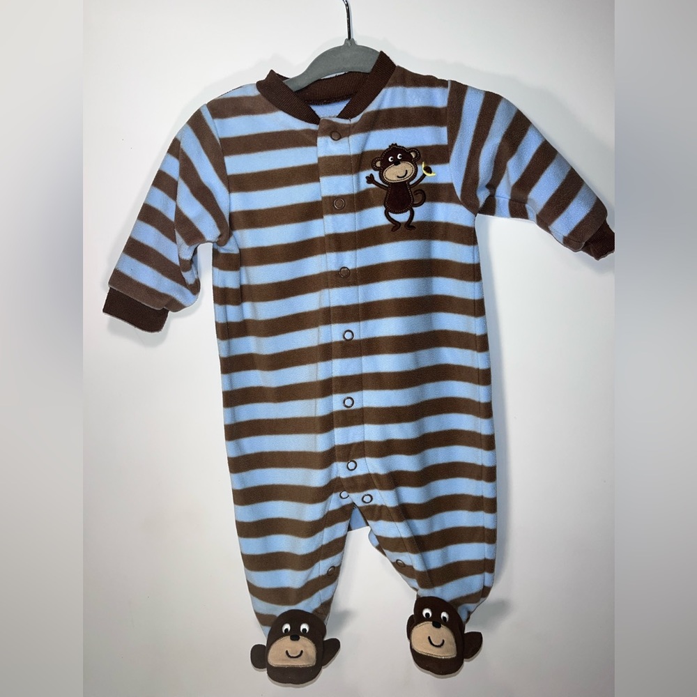 Carter’s brown and blue Baby romper for 3M